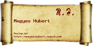 Megyes Hubert névjegykártya